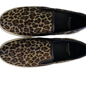 Yves Saint Laurent YSL Leopard Print Sneakers